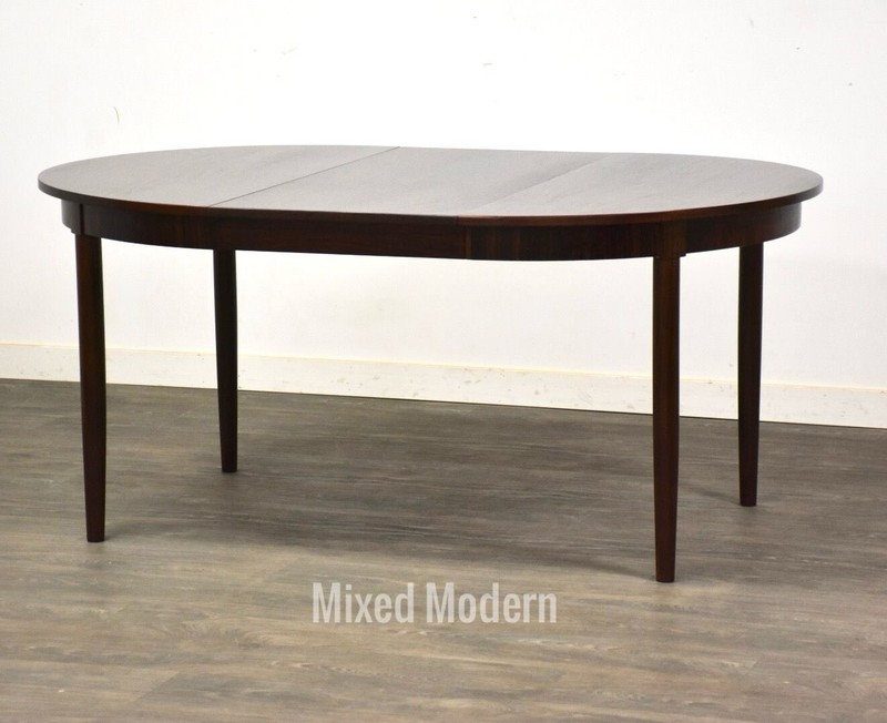 Danish Modern Oval Rosewood Dining Table