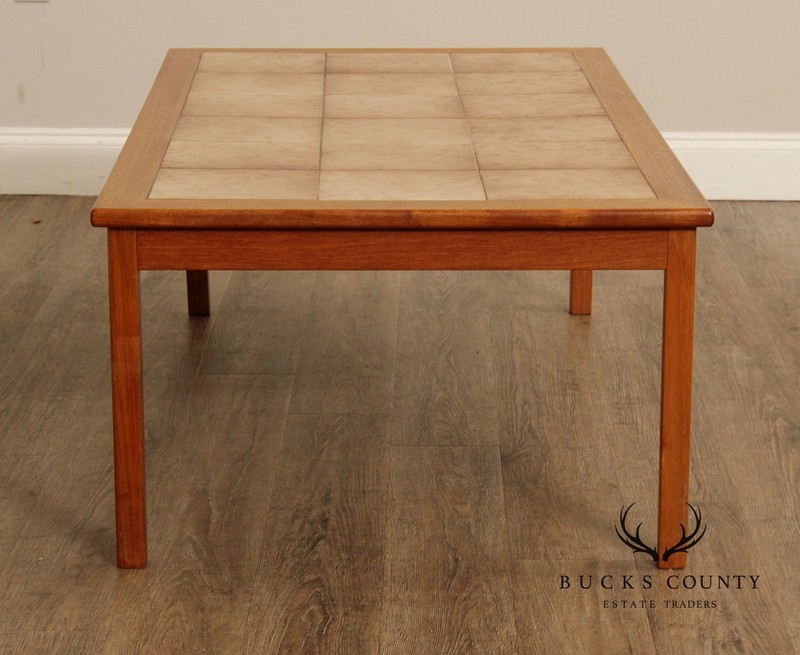 Møbelfabrikken Toften Danish Modern Tile Top Teak Coffee Table gallery