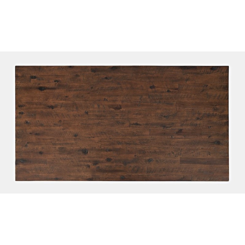Rustic Solid Acacia Box Coffee Table with Pull-Through Drawers and Caster... gallery