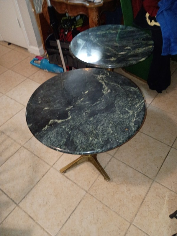 vintage marble top end tables gallery