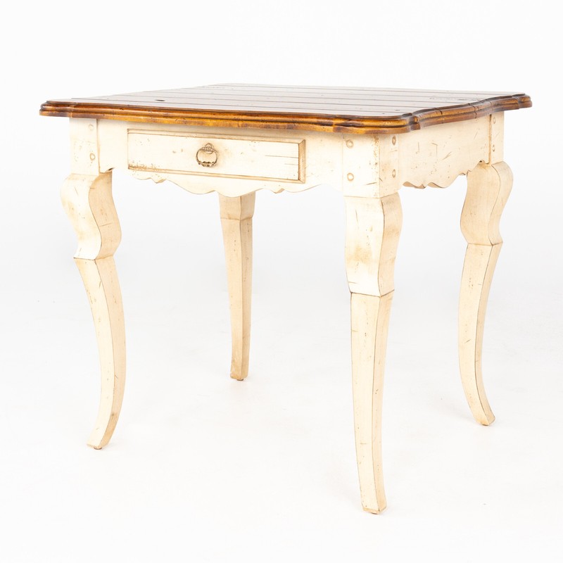 Century Furniture Contemporary Rustic Cream Side End Table gallery
