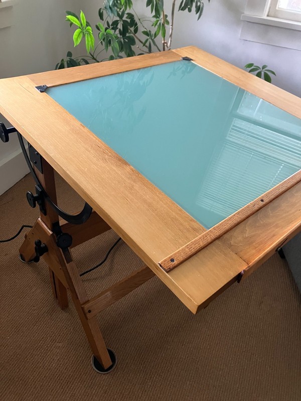 Vintage Hamilton Light Box Drafting Table gallery