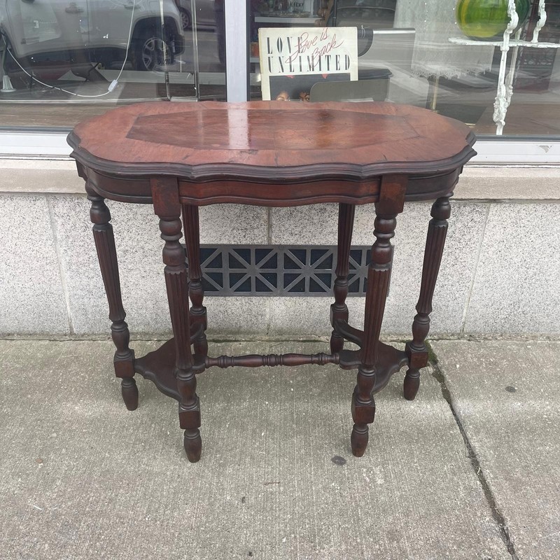 Mahogany 6 Leg Parlor Table Early 20th Century gallery