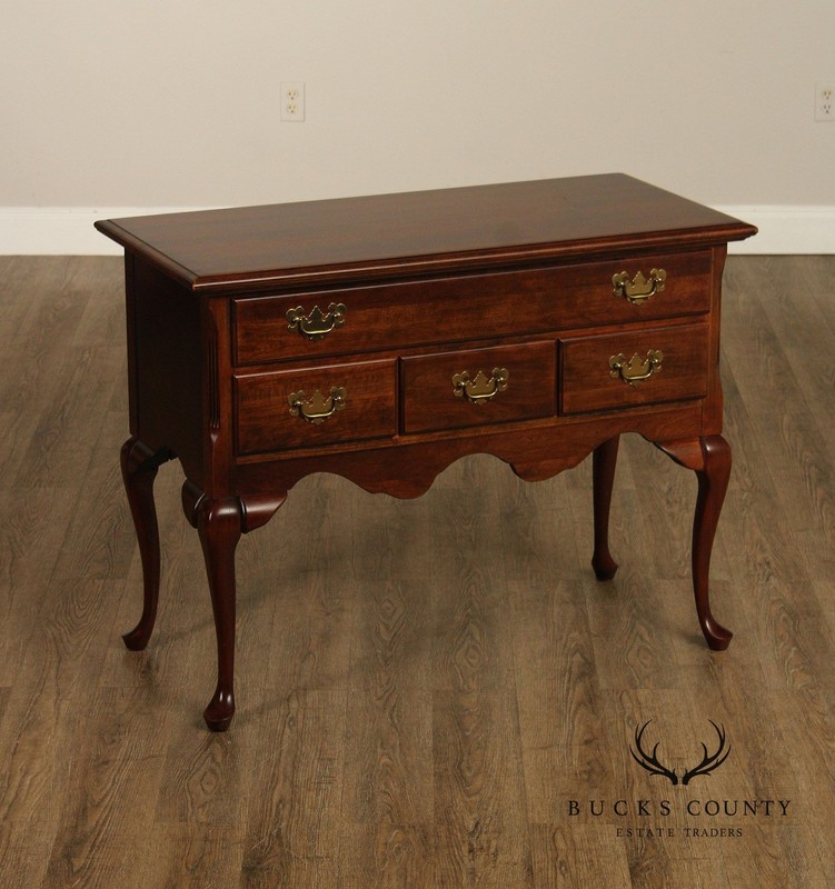 Queen Anne Style Cherry Lowboy Table gallery