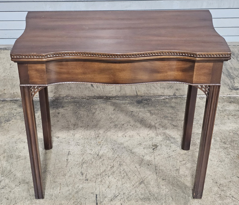 Kittinger Williamsburg Chippendale Style Mahogany Hall Table Game Table CW 3 gallery