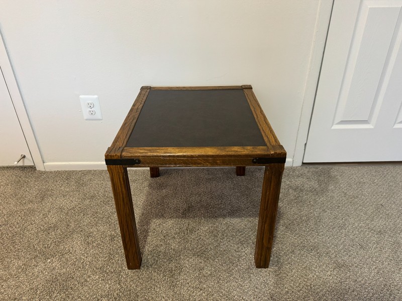 Antique A. Brandt Arts & Crafts Oak Slate Tables – Set of 3 gallery