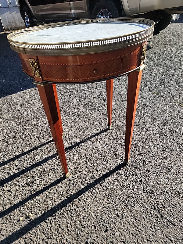 Antique Louis XVI Style Bouilloute Table / Neoclassical Side Table gallery