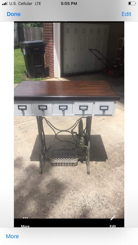 Card catalog sewing machine base  gallery