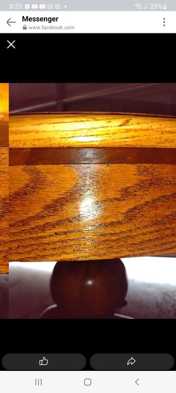 Antique Victorian Solid Oak Dining Table. Lion Feet Carved gallery