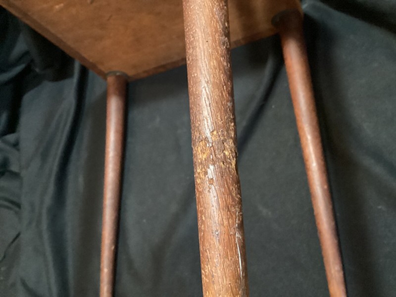 Small 15 1/2” Tall Vintage Mid Century Danish Modern Side End Table Plant Stand gallery