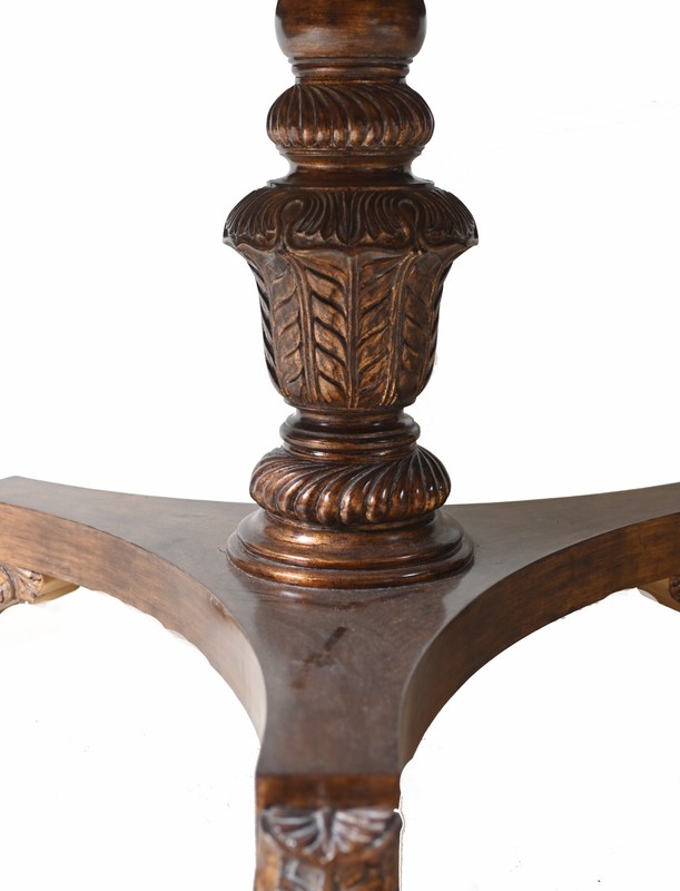 Regency Revival Centre Table Mahogany Claw Feet gallery