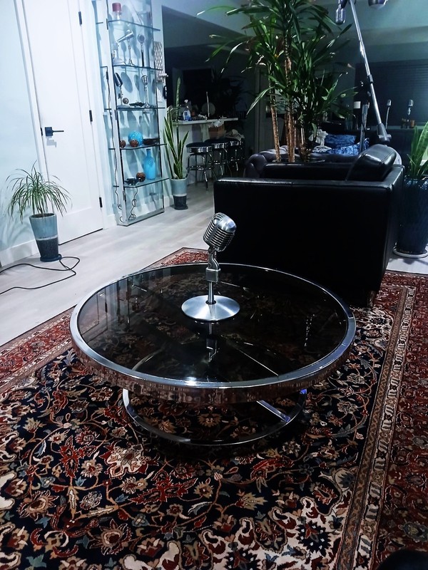 Milo Baughman Zig Zag Coffee table Mid Century Modern Original smoked glass gallery