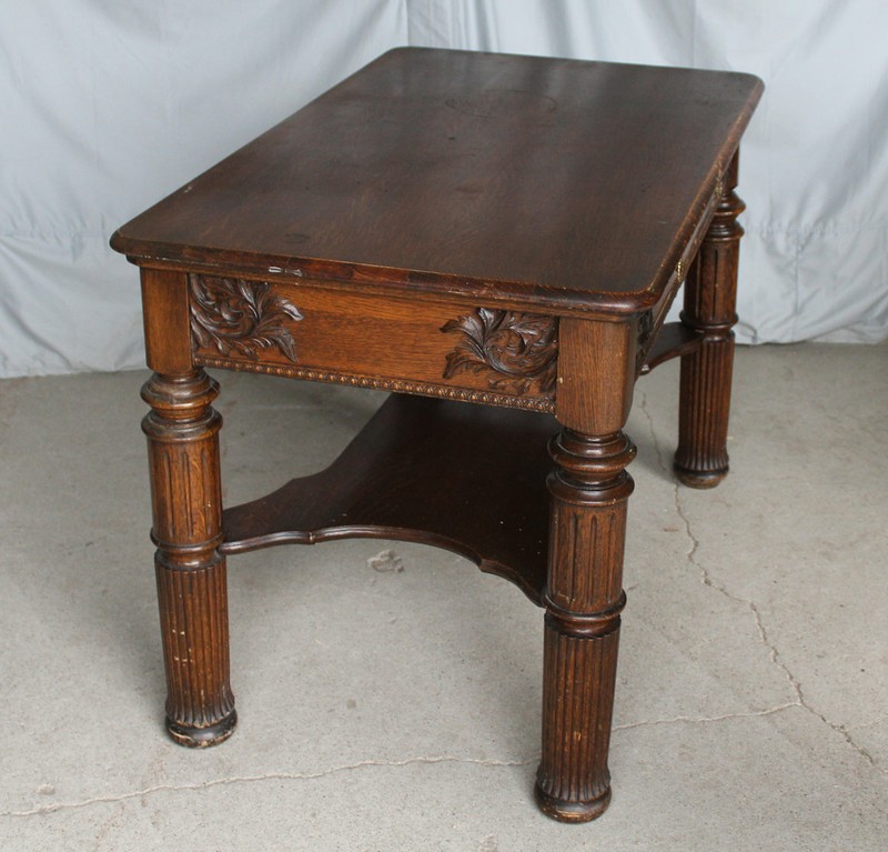 Antique Quarter sawn Oak Library Table gallery