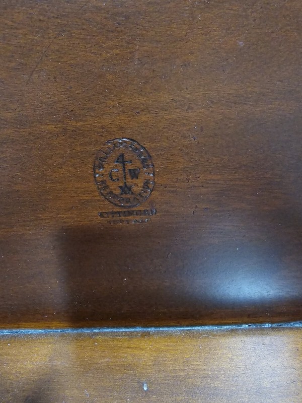 Kittinger Williamsburg Mahogany Three Pedestal Dining Table w 2 Leaves CW 66 65 gallery