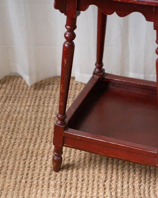 Antique Painted Oak Side Table gallery