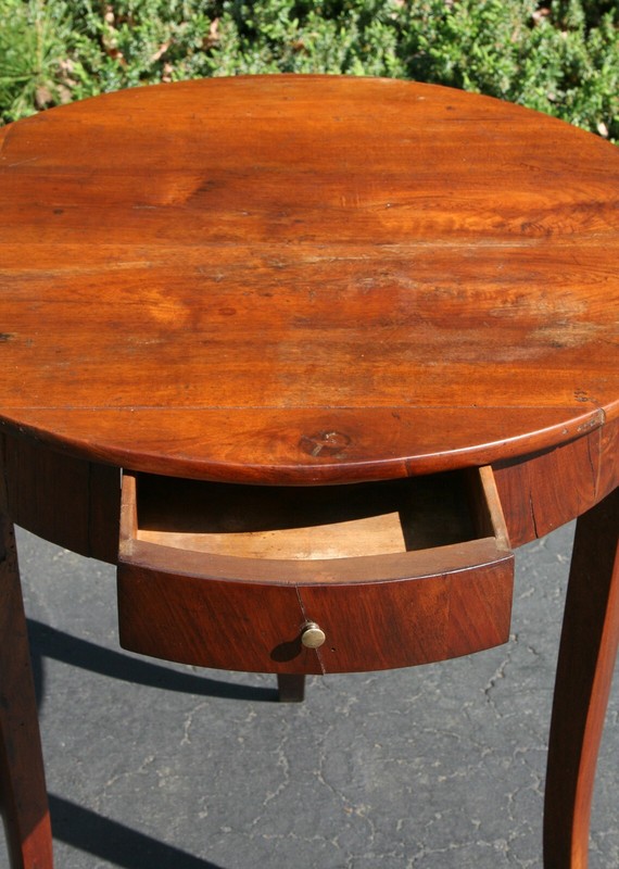 Antique Cherry Country French Table, 19th Century gallery