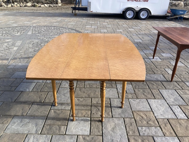 Drop Leaf Birds Eye Maple Dinning Table gallery