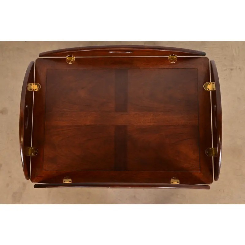 Baker Furniture Chippendale Mahogany Butler's Coffee Table gallery