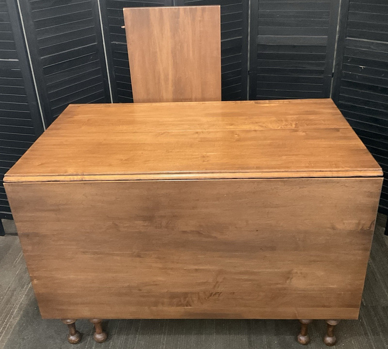 Willett Solid Lancaster County Maple Drop Leaf Table Gateleg W/Leaf 86″ X 42″ EX