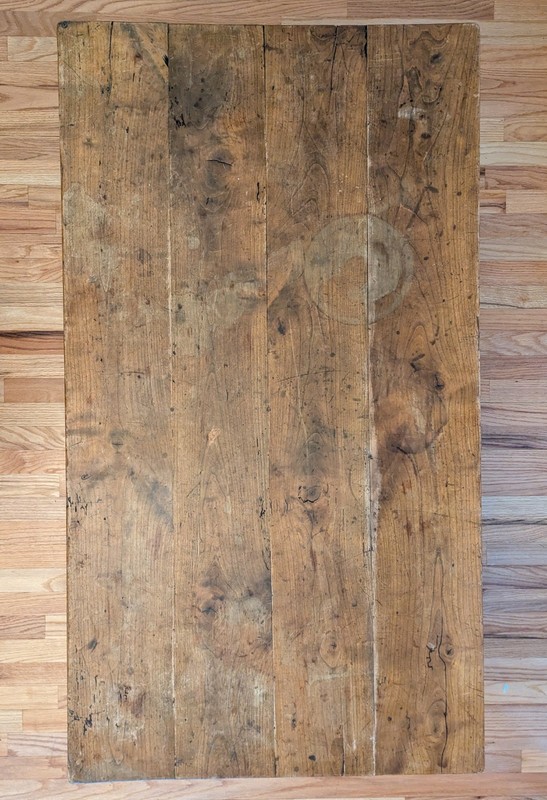 Antique Farmhouse Coffee Table With Patina gallery