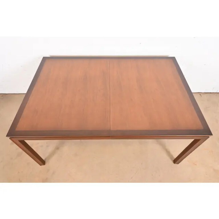 Edward Wormley for Dunbar Mid-Century Modern Walnut Dining Table, Refinished gallery