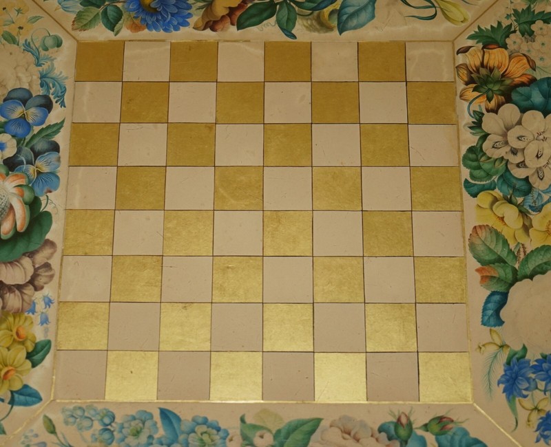 ANTIQUE REGENCY CIRCA 1810-1820 GILT BRASS & ROSEWOOD CHESSBOARD CHESS TABLE gallery
