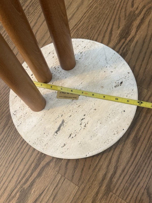 VTG Postmodern Mid Century Marble Side Table Stone International S.P.A Italy gallery