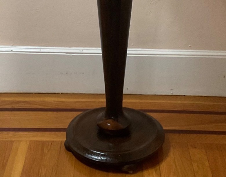 Vintage Solid Wood Pedestal Plant Stand Accent Table 23.5” Tall 10 lb gallery