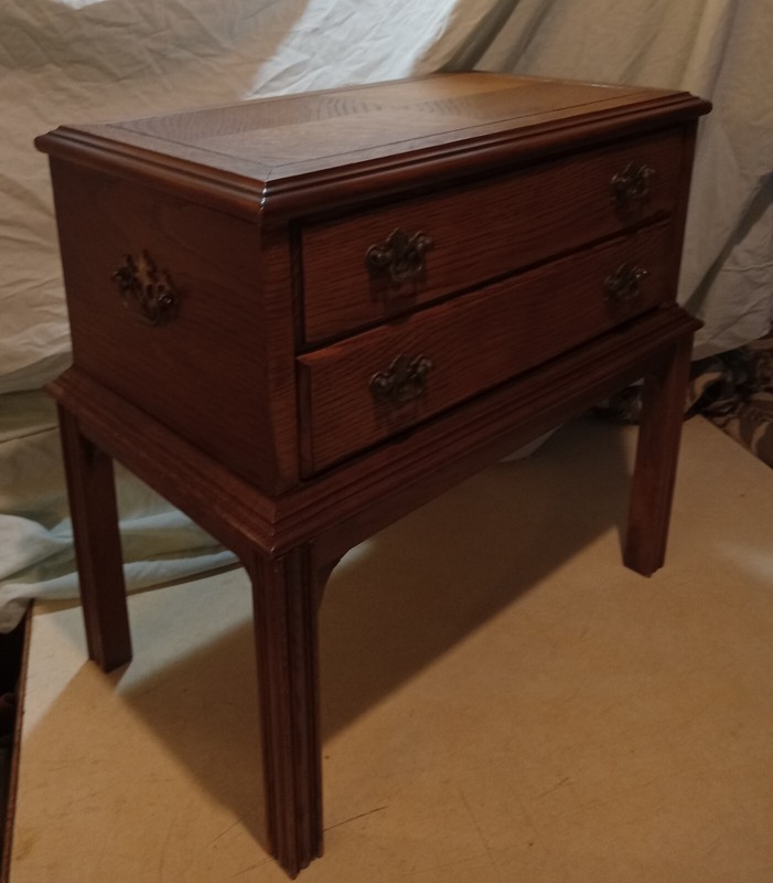 Md Century Oak Veneer Lane End Table / Nightstand (LA-1) gallery
