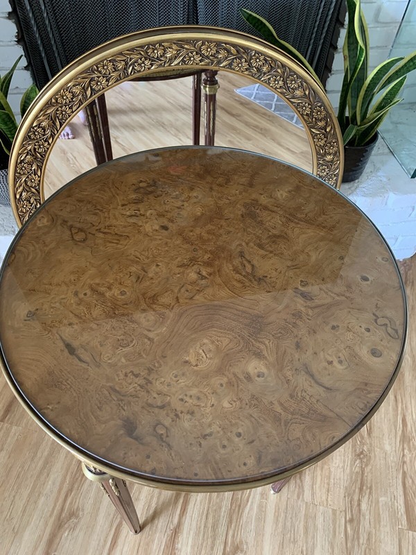 French Louis XVI Style Mahogany Solid Bronze Mount gallery