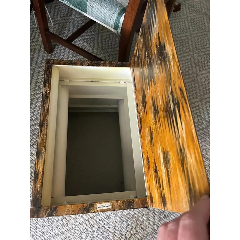 Vintage Italian Tole Book Stack Table gallery