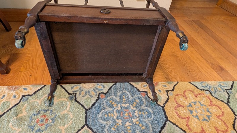 Antique Mahogany Canterbury Rack c. 1900 gallery