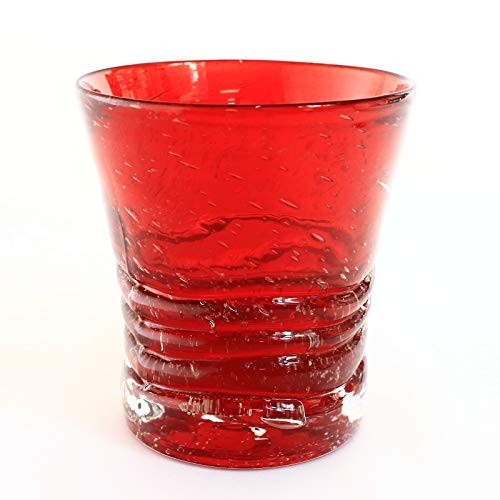 Ryukyu Glass Rocks Glass with Fluorite Okinawa Fluorescent Red Foam Glass Japan