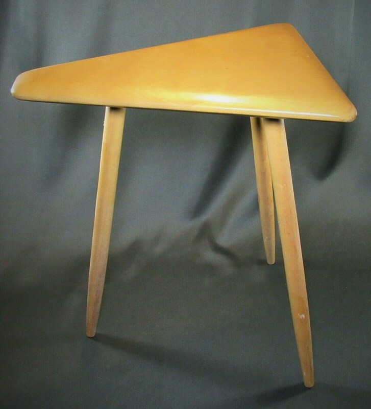 Mid-Century Modern CUSHMAN Cigarette or Side Table Signed ca.1950's Rare Piece! gallery