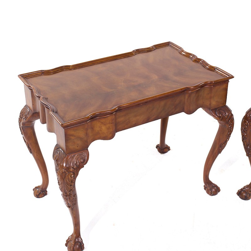 Maitland Smith Ball & Claw Chippendale Mahogany Tea End Table-Free Shipping gallery