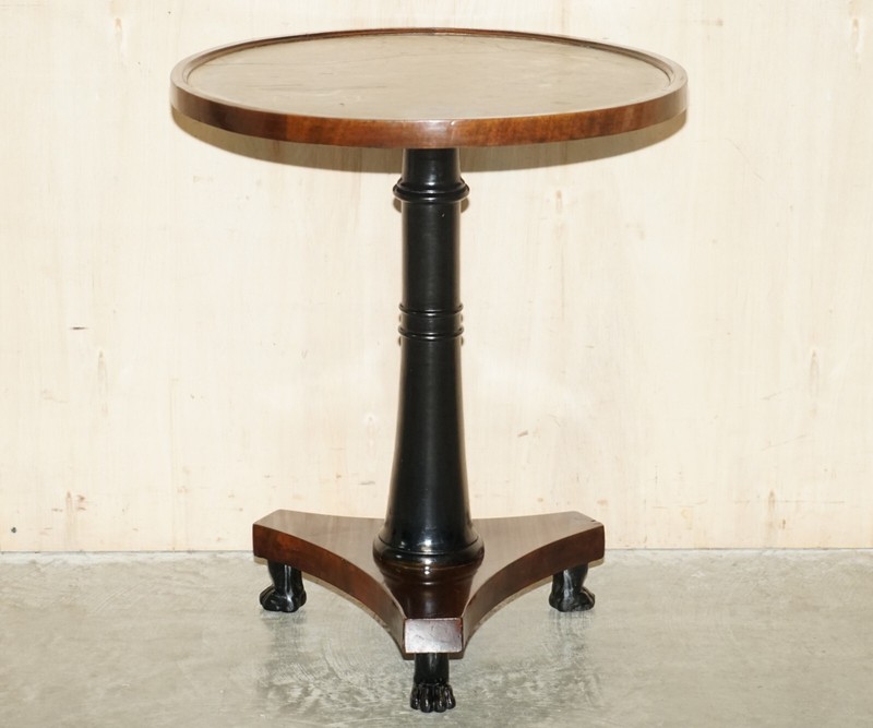 EDITORS CHOICE ANTIQUE ITALIAN MARBLE TOPPED OCCASIONAL CENTRE TABLE LIONS PAW gallery