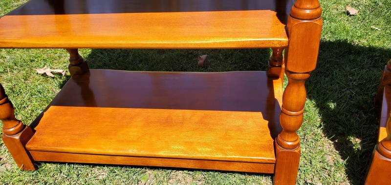 Cushman Colonial Three Shelf News Table 0108 - Set Of 2 - Mid Century gallery