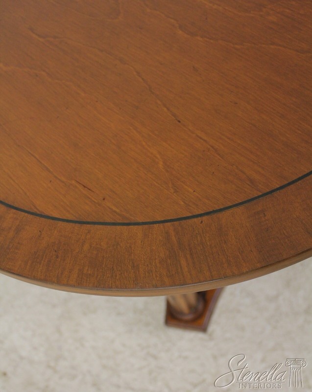 56062EC: Round Neoclassical Walnut Lamp Table gallery