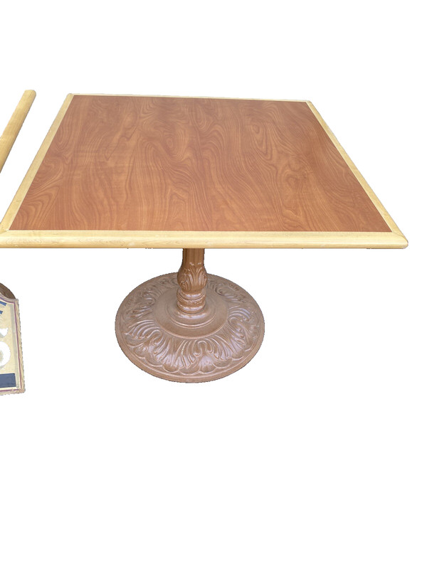 65315 Modern Cast Iron Dining Kitchen Table Ice Cream Parlor Table gallery
