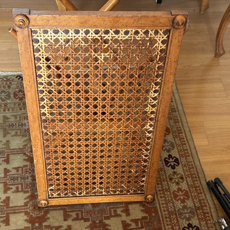 Antique Rectangular Wood & Glass Tray Table for Living Room Indoor gallery