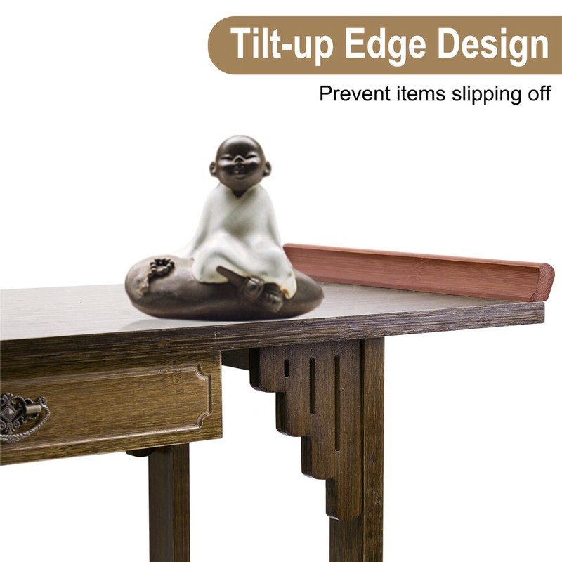 Rustic Console Sofa Table Narrow Console Table with Shelf Wood Entry Hall Table gallery