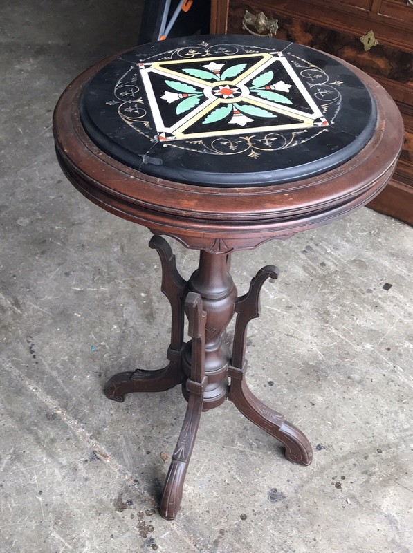 PIETRA DURA MARBLE TOP TABLE