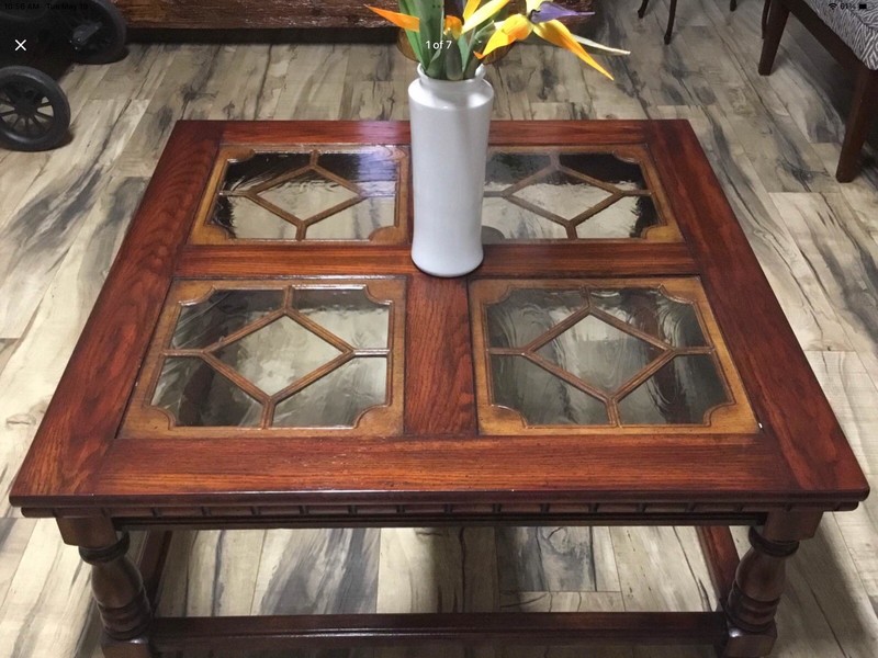 Stained Glass Refinished Coffee Tables