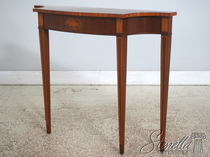L73241: COUNCILL CRAFTSMEN Inlaid Mahogany Console Table gallery