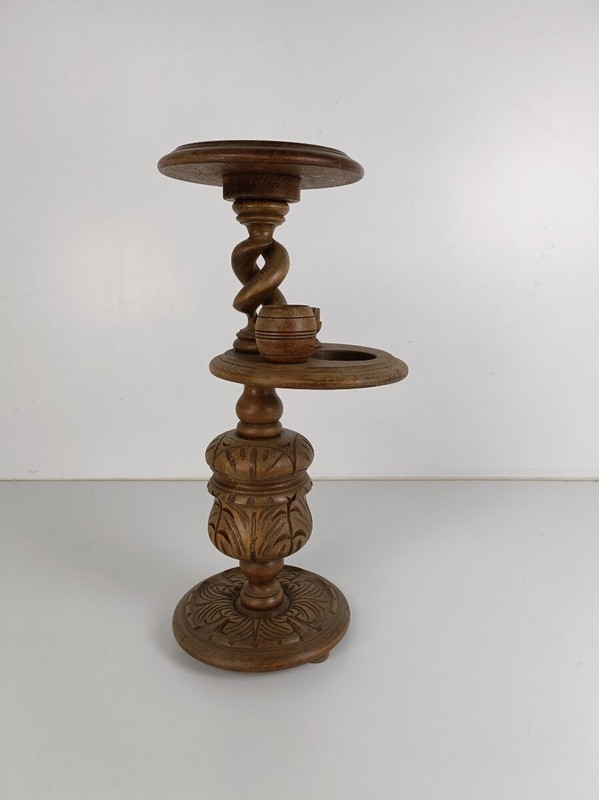 Gorgeous plant stand pedestal side table, smokers table, open barley twist, orna gallery