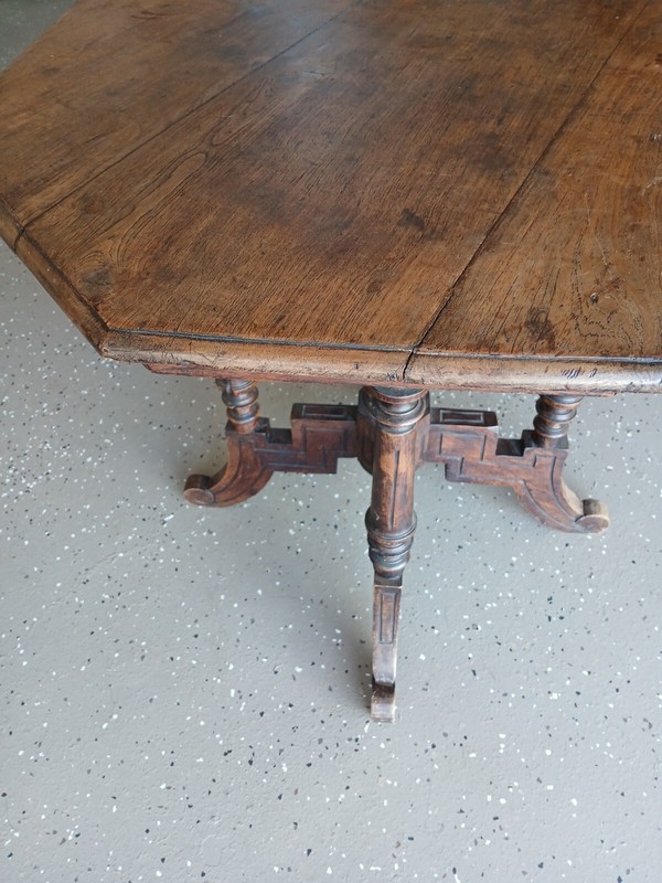 Antique Oak/ Poplar Beautiful Eastlake Side Table. gallery