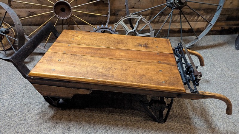 Antique Farm Platform Grain Scale/Industrial Hand Truck/Coffee Table gallery