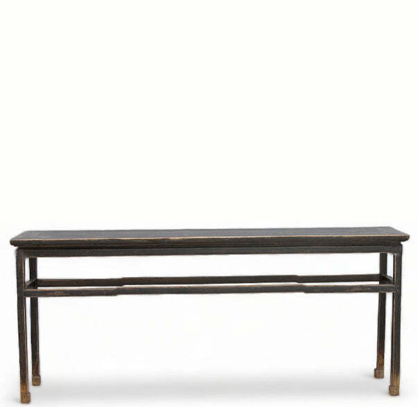Vintage Black 79″ Inch Long MingQing Console Table