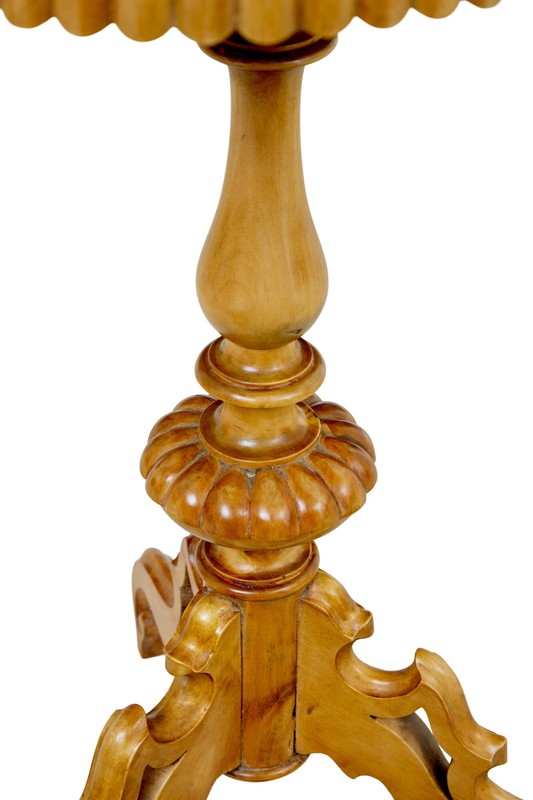 19TH CENTURY SWEDISH BIRCH OVAL OCCASIONAL TABLE gallery