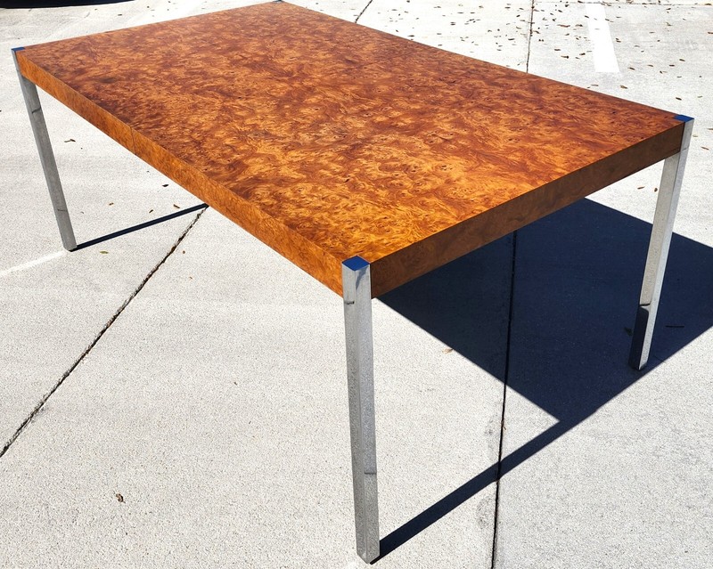 Harvey Probber MCM Dining Conference Table 2 Leaves gallery